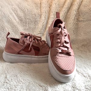 Nike Court Vision Alta "Rust Pink/Canyon Pink/White" Women size 7.5